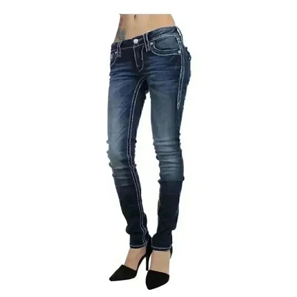 Rock Revival Gemini Skinny Jeans Size 27 - Picture 9 of 12